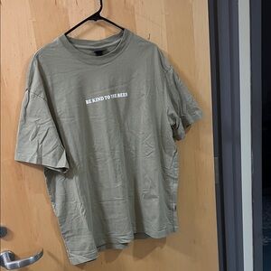 H&M Olive Green 'Be Kind to the Bees' T-Shirt